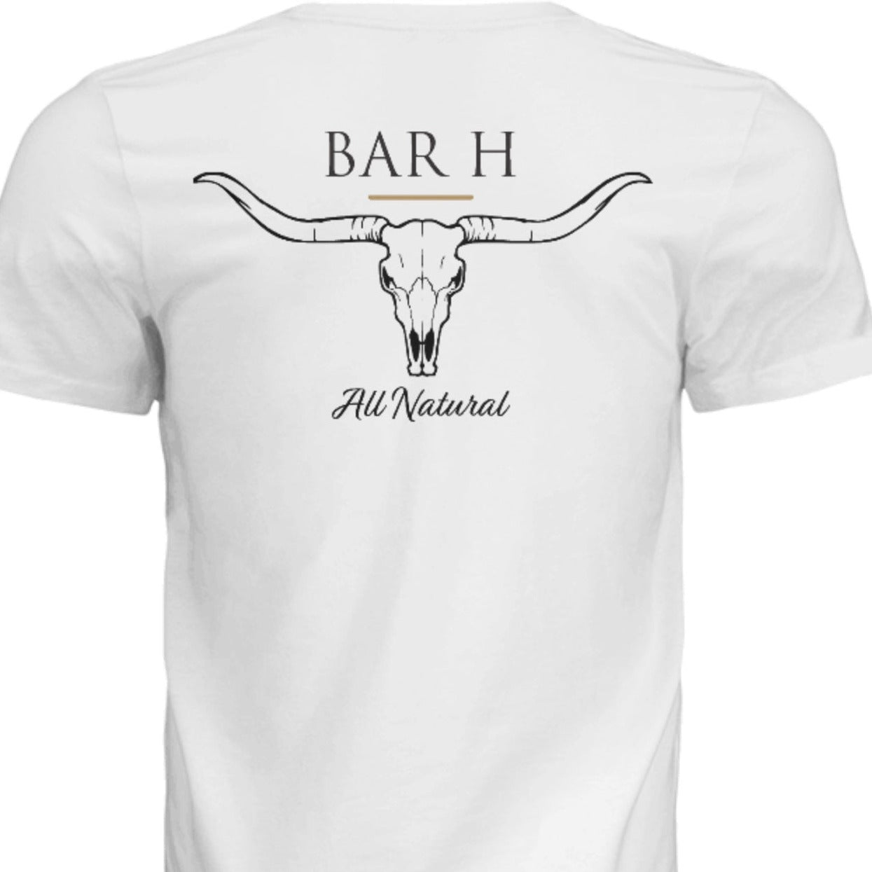 Bar H Skull T-shirt, short sleeve